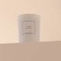 Candles - Cedar scented candle white glass - 6,40oz vegetable wax - TANDEM FRAGRANCES