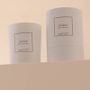 Bougies - Bougie Ambre verre blanc 180g - Cire 100% végétale - TANDEM FRAGRANCES