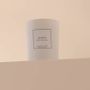 Bougies - Bougie Ambre verre blanc 180g - Cire 100% végétale - TANDEM FRAGRANCES