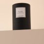 Bougies - Bougie Vanille verre noir 180g - Cire 100% végétale - TANDEM FRAGRANCES