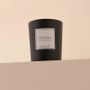 Bougies - Bougie Thé blanc verre noir 180g - Cire 100% végétale - TANDEM FRAGRANCES