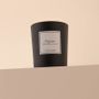 Bougies - Bougie Figuier verre noir 180g - Cire 100% végétale - TANDEM FRAGRANCES