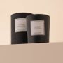 Bougies - Bougie Ambre verre noir 180g - Cire 100% végétale - TANDEM FRAGRANCES