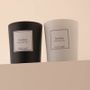 Bougies - Bougie Ambre verre noir 180g - Cire 100% végétale - TANDEM FRAGRANCES