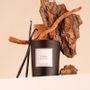 Bougies - Bougie Cèdre verre noir 180g - Cire 100% végétale - TANDEM FRAGRANCES