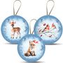 Guirlandes et boules de Noël - Boules de Noël 10 cm 'Enfants d'hiver' - NESTLER GMBH FEINKARTONAGEN