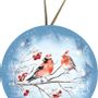 Guirlandes et boules de Noël - Boules de Noël 10 cm 'Enfants d'hiver' - NESTLER GMBH FEINKARTONAGEN