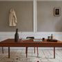 Office furniture and storage - FRONT – Minimalist Work Desk in Walnut Wood 140x70 - MOR