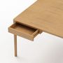 Office furniture and storage - FRONT – Minimalist Work Desk in Oak Wood 160x80 - MOR