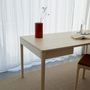 Mobilier et rangements pour bureau - FRONT — Bureau de travail minimaliste en bois de frêne 120x60 - MOR
