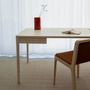 Mobilier et rangements pour bureau - FRONT — Bureau de travail minimaliste en bois de frêne 120x60 - MOR