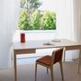 Mobilier et rangements pour bureau - FRONT — Bureau de travail minimaliste en bois de frêne 140x70 - MOR