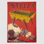 Ensembles muraux - TABLEAU UNIQUE STELLA X FRED BRED - STELLA BABY-FOOT & BILLARDS