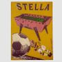 Ensembles muraux - TABLEAU UNIQUE STELLA X FRED BRED - STELLA BABY-FOOT & BILLARDS