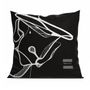 Fabric cushions - Black Mobali decorative pillow 60 x 60 - Design by BRASS - ARTDECORIS