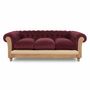 Canapés pour collectivités - Chesterfield Essence Bordeaux Plus | Canapé - CREARTE COLLECTIONS