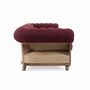 Canapés pour collectivités - Chesterfield Essence Bordeaux Plus | Canapé - CREARTE COLLECTIONS
