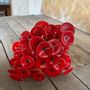 Garden accessories - Small Glass Flower For Outside In Red-Black - CARNEOL GLASS