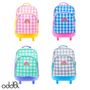 Sacs et cartables - Sac à dos à roulettes avec éclairage LED OddBi Happy Check - ODDBI