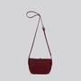 Bags and totes - Jay - Small Leather Crossbody Bag in Grainy Merlot - MIMI BERRY