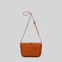 Bags and totes - Merlin - Large Crossbody Leather bag in Grainy Tan - MIMI BERRY