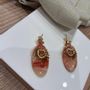 Jewelry - Boucles d’oreilles Cœur Solaire – Rouge Passion & Doré - LES TRÉSORS DE CIA