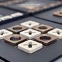 Gifts - Tic Tac Toe Game Boards - Ovangkol & Maple solid wood game pieces set - SHALL WE PLAY A GAME?