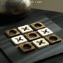 Gifts - Tic Tac Toe Game Boards - Ovangkol & Maple solid wood game pieces set - SHALL WE PLAY A GAME?