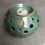 Decorative objects - Enamelled Stoneware Perfume Burner Candle Holder - LES POTERIES DE SWANE