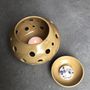 Decorative objects - Enamelled Stoneware Perfume Burner Candle Holder - LES POTERIES DE SWANE