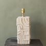 Table lamps - Stripes a handmade ceramic lamp - STUDIO WILD ORANGE