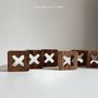 Gifts - Tic Tac Toe Game Board - Ovangkol & African Mahogany wood - SHALL WE PLAY A GAME?