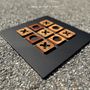 Gifts - Tic Tac Toe Game Board - Ovangkol & African Mahogany wood - SHALL WE PLAY A GAME?