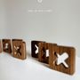 Gifts - Tic Tac Toe Game Board - Amaranth & Ovangkol wood - SHALL WE PLAY A GAME?
