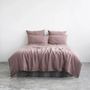 Bed linens - Ashes of Roses Linen Duvet Cover Set - LINEN TALES