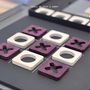 Gifts - Tic Tac Toe Game Board - Amaranth & Maple wood - SHALL WE PLAY A GAME?