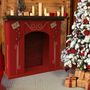 Autres décorations de Noël - Cheminée en Carton Écologique pour Vitrines de Noël - RIPPOTAI