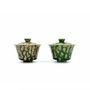 Accessoires thé et café - Ustensiles à thé Gaiwan | Ton vert - GLAZARA