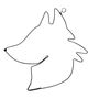 Other wall decoration - Wire Wall Decoration\" Fox\” - to pin - Wall Jewelry - BIJOUX DE MUR