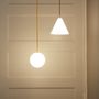 Plafonniers - BULB - Plafonnier à petite sphère en verre avec câble personnalisable - MOR