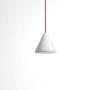 Hanging lights - BULB - Small Cone Ceiling Lamp in Glass with Customizable Cable - MOR