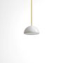 Suspensions - BULB - Petit plafonnier hémisphérique en verre avec coloré câble - MOR