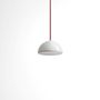 Suspensions - BULB - Petit plafonnier hémisphérique en verre avec coloré câble - MOR