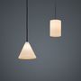 Suspensions - BULB - Petit plafonnier cylindrique en verre avec coloré câble - MOR