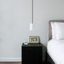 Suspensions - BULB - Petit plafonnier cylindrique en verre avec coloré câble - MOR