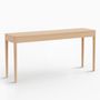 Mobilier et rangements pour bureau - FRONT — Buffet minimaliste en bois de frêne 160x40 - MOR