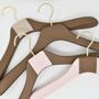 Walk-in closets - Hangers wrapped in leather, imitation leather, Linen or Alcantara - MON CINTRE