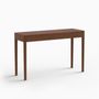 Office furniture and storage - FRONT – Minimalist Sideboard in Walnut Wood 120x40 - MOR