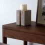 Office furniture and storage - FRONT – Minimalist Sideboard in Walnut Wood 160x40 - MOR