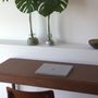 Office furniture and storage - FRONT – Minimalist Sideboard in Walnut Wood 160x40 - MOR